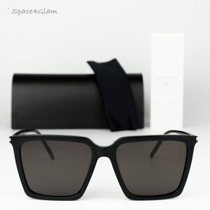 Saint Laurent Men Sunglasses Black Square SL474 001 BRAND NEW
